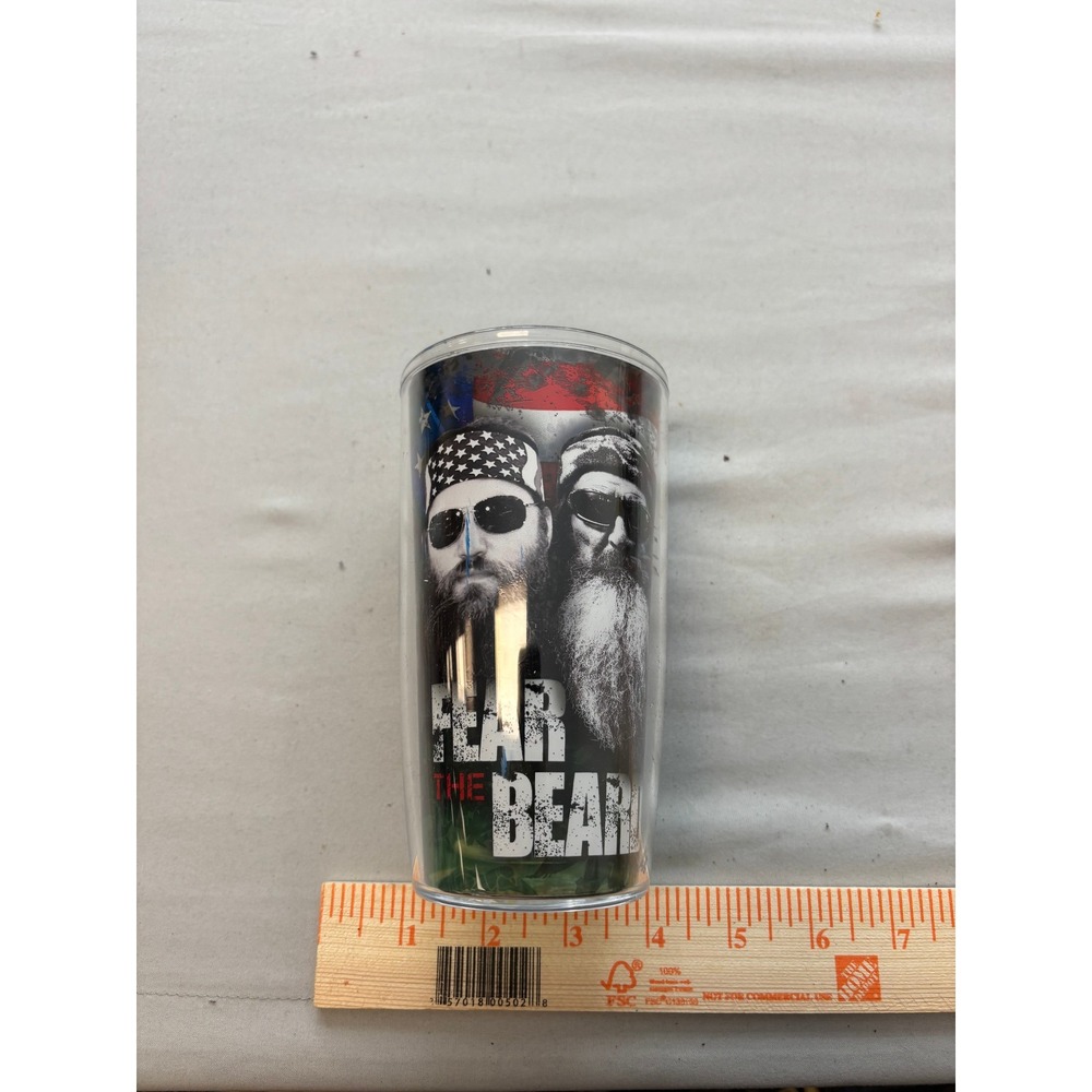 Duck Dynasty Tervis Tumbler 16oz Fear The Beard Phil Willie Robertson Cup Camo